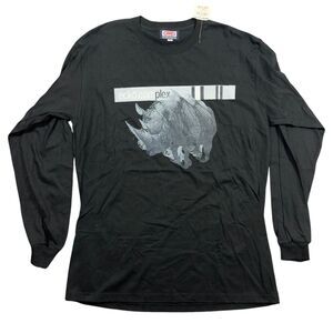 Ecko Unltd. T-Shirt Men's Medium Black Long Sleeve Crew Neck Graphic Normcore